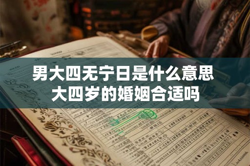 男大四无宁日是什么意思 大四岁的婚姻合适吗