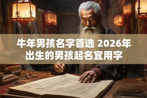 牛年男孩名字首选 2026年出生的男孩起名宜用字