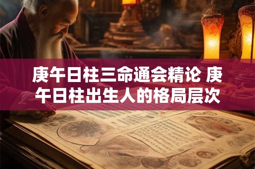 庚午日柱三命通会精论 庚午日柱出生人的格局层次 庚午日柱三命通会精论 庚午日柱出生人的格局层次