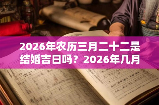 2026年农历三月二十二是结婚吉日吗?2026年几月结婚吉利? 2026年农历三月二十二是结婚吉日吗?2026年几月结婚吉利?