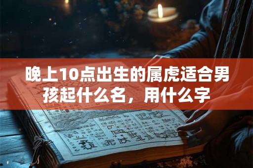 晚上10点出生的属虎适合男孩起什么名，用什么字