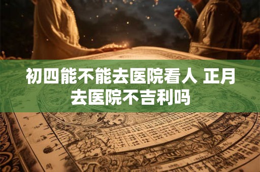 初四能不能去医院看人 正月去医院不吉利吗 初四能不能去医院看人 正月去医院不吉利吗