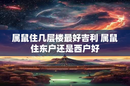 属鼠住几层楼最好吉利 属鼠住东户还是西户好