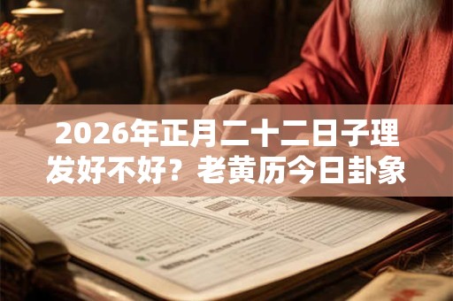 2026年正月二十二日子理发好不好?老黄历今日卦象如何? 2026年正月二十二日子理发好不好?老黄历今日卦象如何?