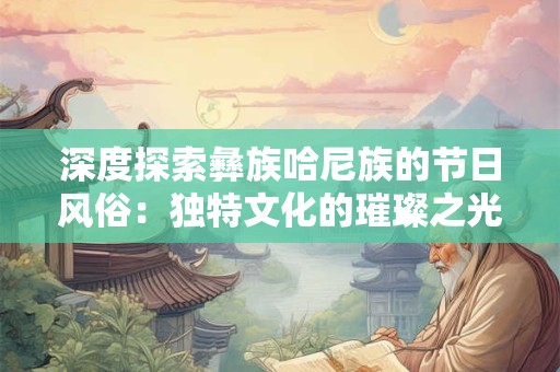 深度探索彝族哈尼族的节日风俗：独特文化的璀璨之光
