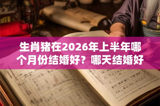 生肖猪在2026年上半年哪个月份结婚好?哪天结婚好? 生肖猪在2026年上半年哪个月份结婚好?哪天结婚好?