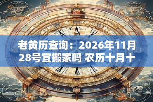 老黄历查询:2026年11月28号宜搬家吗 农历十月十四日子好吗 老黄历查询:2026年11月28号宜搬家吗 农历十月十四日子好吗