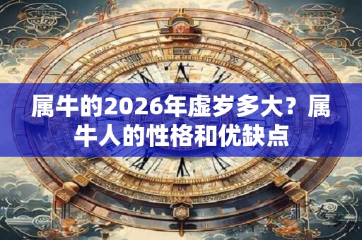 属牛的2026年虚岁多大？属牛人的性格和优缺点