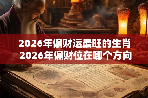 2026年偏财运最旺的生肖 2026年偏财位在哪个方向 2026年偏财运最旺的生肖 2026年偏财位在哪个方向