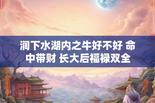 涧下水湖内之牛好不好 命中带财 长大后福禄双全 涧下水湖内之牛好不好 命中带财 长大后福禄双全