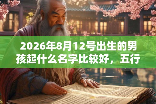 2026年8月12号出生的男孩起什么名字比较好,五行属什么 2026年8月12号出生的男孩起什么名字比较好,五行属什么