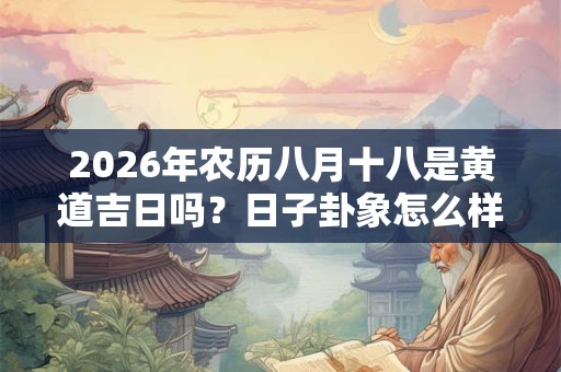 2026年农历八月十八是黄道吉日吗?日子卦象怎么样? 2026年农历八月十八是黄道吉日吗?日子卦象怎么样?