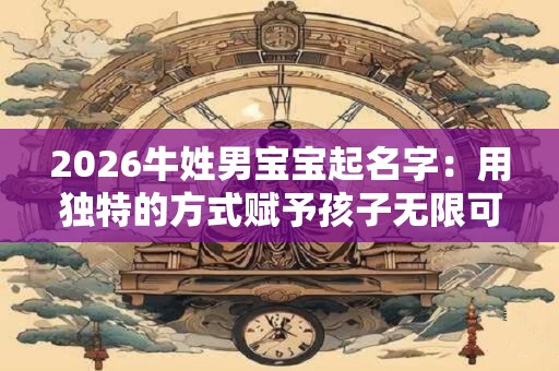 2026牛姓男宝宝起名字:用独特的方式赋予孩子无限可能 2026牛姓男宝宝起名字:用独特的方式赋予孩子无限可能