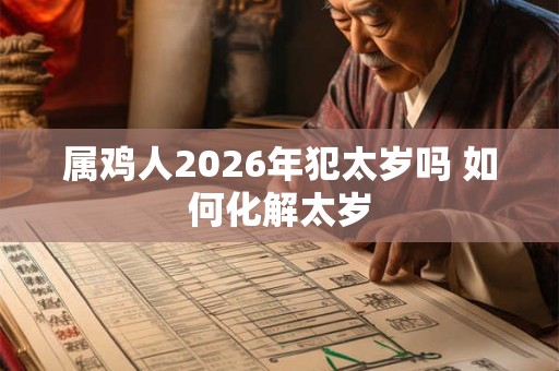 属鸡人2026年犯太岁吗 如何化解太岁