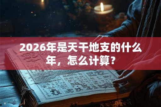 2026年是天干地支的什么年,怎么计算? 2026年是天干地支的什么年,怎么计算?