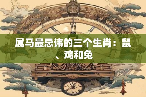 属马最忌讳的三个生肖:鼠、鸡和兔 属马最忌讳的三个生肖:鼠、鸡和兔