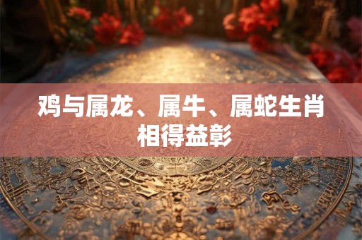 鸡与属龙、属牛、属蛇生肖 相得益彰