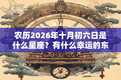 农历2026年十月初六日是什么星座？有什么幸运的东西？