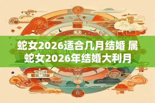 蛇女2026适合几月结婚 属蛇女2026年结婚大利月