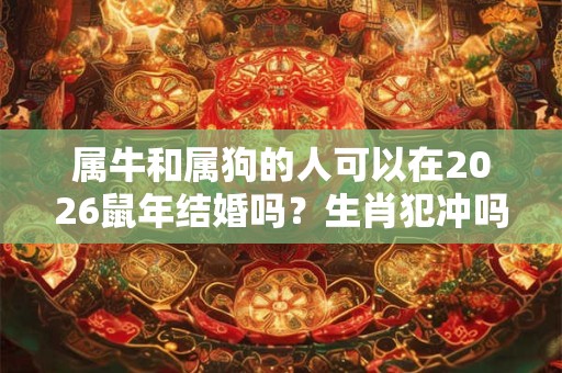属牛和属狗的人可以在2026鼠年结婚吗?生肖犯冲吗? 属牛和属狗的人可以在2026鼠年结婚吗?生肖犯冲吗?