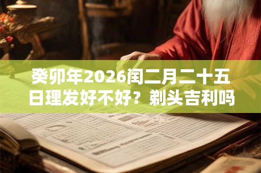 癸卯年2026闰二月二十五日理发好不好?剃头吉利吗 癸卯年2026闰二月二十五日理发好不好?剃头吉利吗