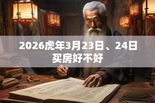 2026虎年3月23日、24日买房好不好 2026虎年3月23日、24日买房好不好