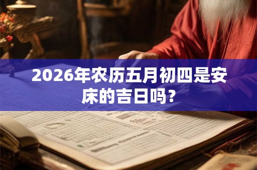 2026年农历五月初四是安床的吉日吗？