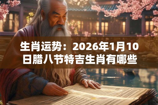 生肖运势:2026年1月10日腊八节特吉生肖有哪些 生肖运势:2026年1月10日腊八节特吉生肖有哪些