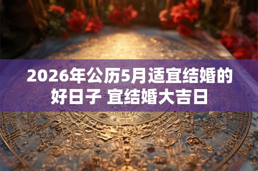 2026年公历5月适宜结婚的好日子 宜结婚大吉日 2026年公历5月适宜结婚的好日子 宜结婚大吉日