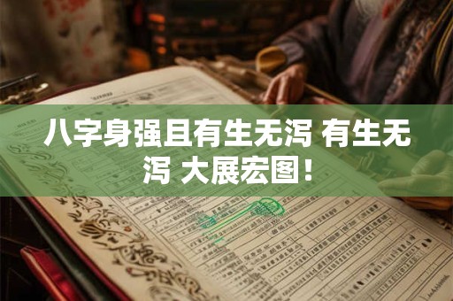 八字身强且有生无泻 有生无泻 大展宏图! 八字身强且有生无泻 有生无泻 大展宏图!