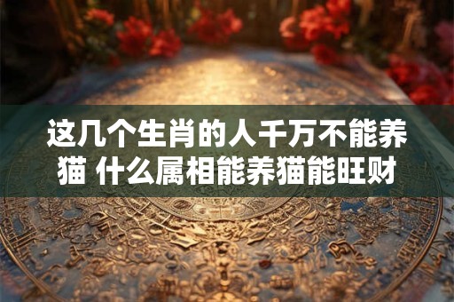 这几个生肖的人千万不能养猫 什么属相能养猫能旺财 这几个生肖的人千万不能养猫 什么属相能养猫能旺财