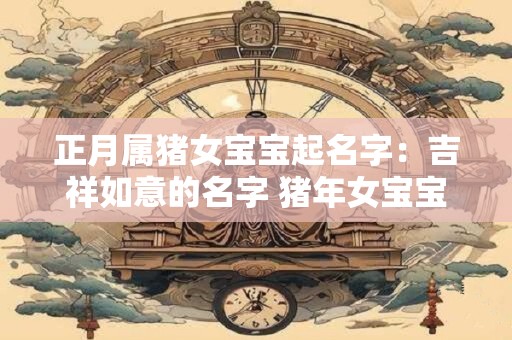 正月属猪女宝宝起名字：吉祥如意的名字 猪年女宝宝起名宝典
