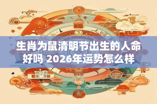 生肖为鼠清明节出生的人命好吗 2026年运势怎么样 生肖为鼠清明节出生的人命好吗 2026年运势怎么样