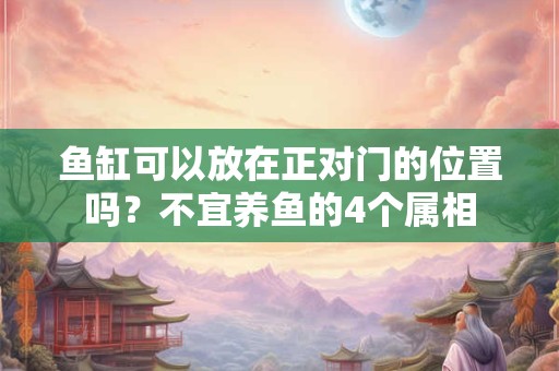 鱼缸可以放在正对门的位置吗？不宜养鱼的4个属相
