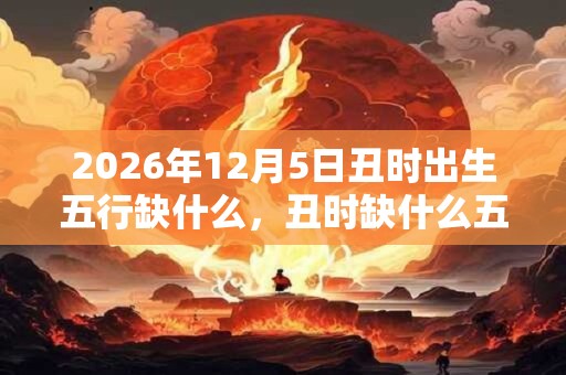 2026年12月5日丑时出生五行缺什么，丑时缺什么五行