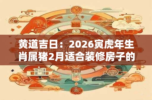 黄道吉日:2026寅虎年生肖属猪2月适合装修房子的吉日 黄道吉日:2026寅虎年生肖属猪2月适合装修房子的吉日
