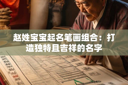 赵姓宝宝起名笔画组合:打造独特且吉祥的名字 赵姓宝宝起名笔画组合:打造独特且吉祥的名字