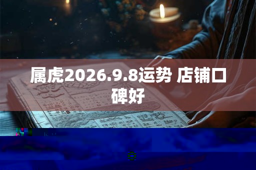 属虎2026.9.8运势 店铺口碑好 属虎2026.9.8运势 店铺口碑好