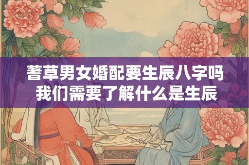 蓍草男女婚配要生辰八字吗 我们需要了解什么是生辰八字