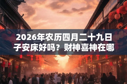 2026年农历四月二十九日子安床好吗？财神喜神在哪个位置？