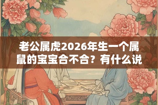 老公属虎2026年生一个属鼠的宝宝合不合?有什么说法? 老公属虎2026年生一个属鼠的宝宝合不合?有什么说法?