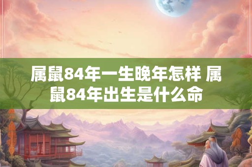属鼠84年一生晚年怎样 属鼠84年出生是什么命