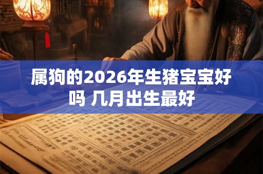 属狗的2026年生猪宝宝好吗 几月出生最好 属狗的2026年生猪宝宝好吗 几月出生最好