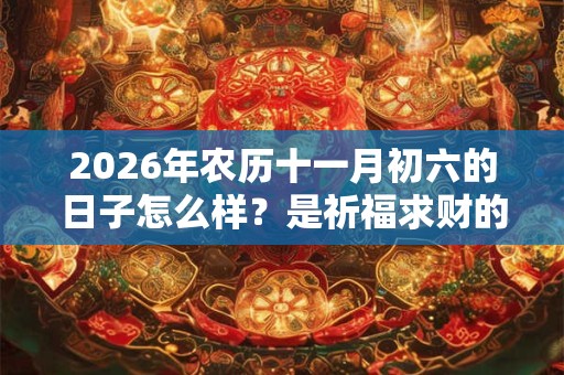 2026年农历十一月初六的日子怎么样？是祈福求财的好日子吗？
