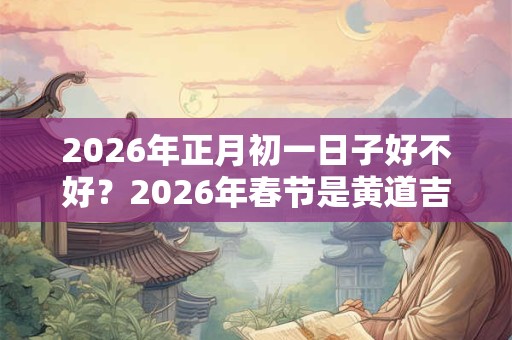 2026年正月初一日子好不好?2026年春节是黄道吉日吗? 2026年正月初一日子好不好?2026年春节是黄道吉日吗?