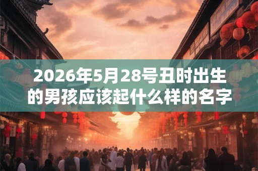 2026年5月28号丑时出生的男孩应该起什么样的名字