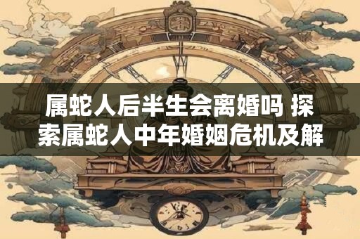 属蛇人后半生会离婚吗 探索属蛇人中年婚姻危机及解决方法 属蛇人后半生会离婚吗 探索属蛇人中年婚姻危机及解决方法