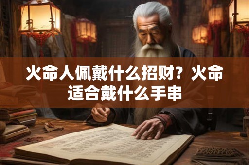 火命人佩戴什么招财?火命适合戴什么手串 火命人佩戴什么招财?火命适合戴什么手串