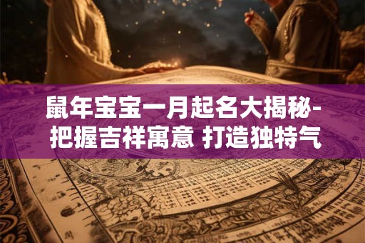 鼠年宝宝一月起名大揭秘- 把握吉祥寓意 打造独特气质！