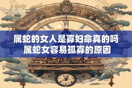 属蛇的女人是寡妇命真的吗 属蛇女容易孤寡的原因